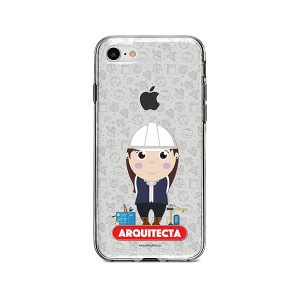 Funda para celular con diseño de arquitecta
