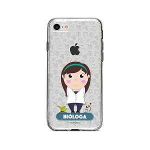 Funda para celular con diseño de bióloga