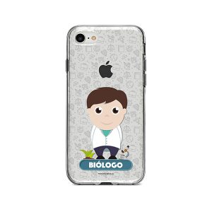 Funda para celular con diseño de biólogo