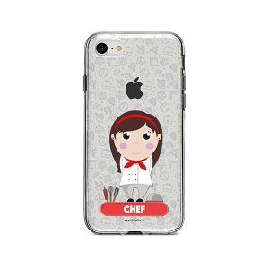 Funda para celular con diseño de cocinera