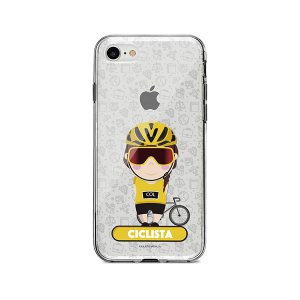 Funda para celular con diseño de ciclista
