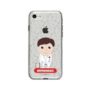 Funda para celular con diseño de enfermero