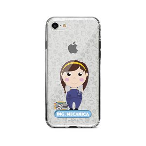 Funda para celular con diseño de ingeniera mecánica