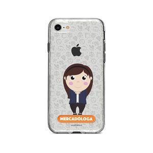 Funda para celular con diseño de mercadóloga