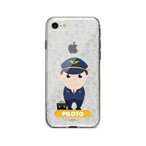 Funda para celular con diseño de piloto de aviones