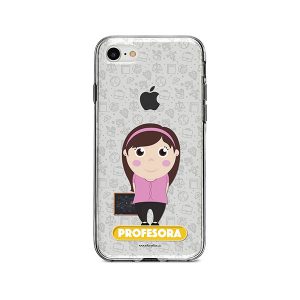 Funda para celular con diseño de profesora