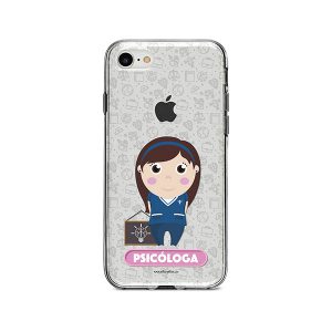 Funda para celular con diseño de psicóloga