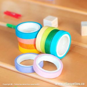 Cinta Washi Tape - Rainbow colors