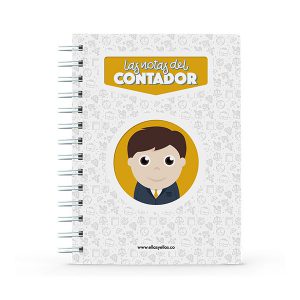 Cuaderno pequeño con diseño de contador