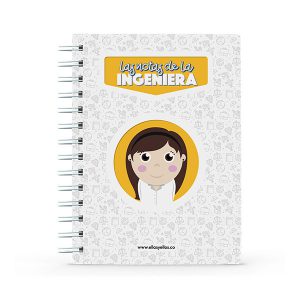 Cuaderno pequeño con diseño de ingeniería
