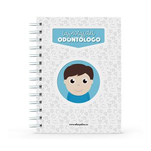 Cuaderno pequeño con diseño de odontólogo