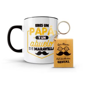 Kit Papá - Mug + Llavero de madera