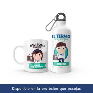 Kit Mug Personalizado + Termo