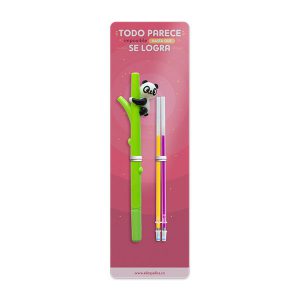 Lapicero en gel - Panda Bambú