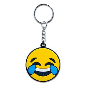 Llavero en forma de emoji con cara de risas