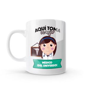 Pocillo Mug con diseño de médico