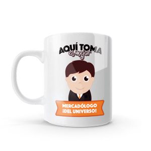 Mug pocillo con diseño de mercadólogo