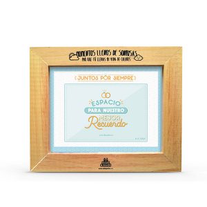 Portarretrato con diseño de matrimonio