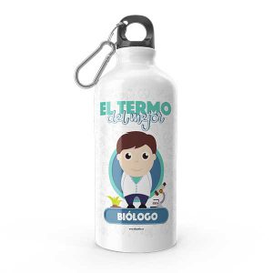 Termo de agua con diseño de biólogo