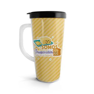 Vaso para bebidas calientes con diseño de amigos
