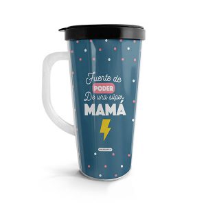 Vaso para bebidas calientes con diseño para madres